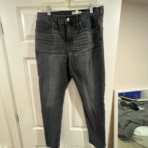 Madewell black 9 inch high rise skinny jean